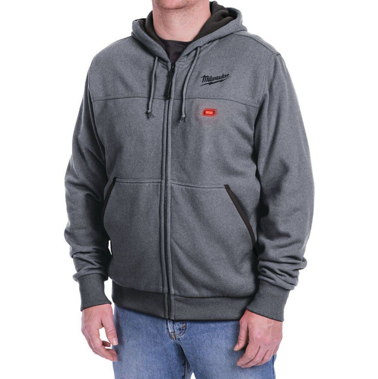 MILWAUKEE M12 HH GREY3-0 12V GREY HEATED HOODIE SMALL