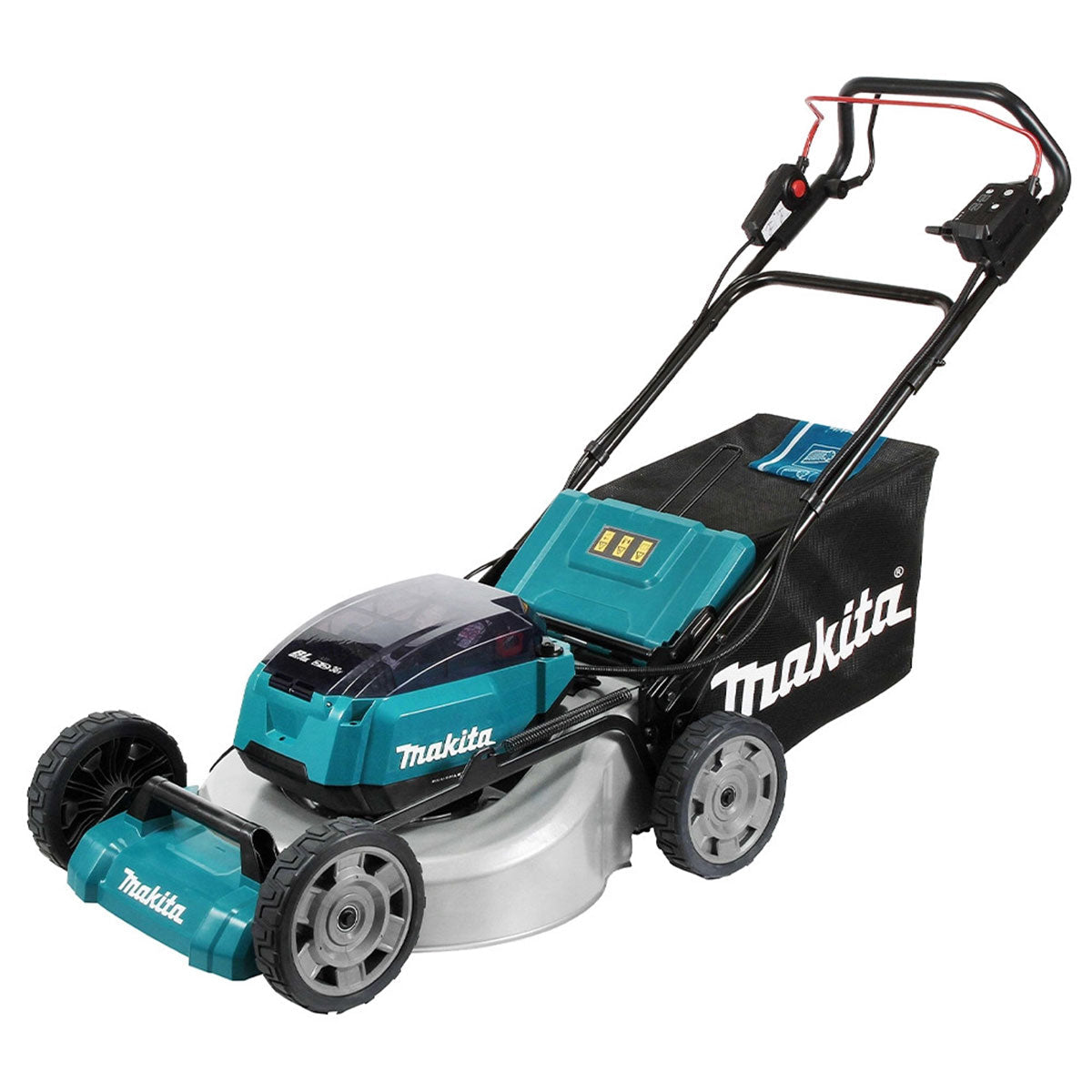 Makita DLM532Z 36V Brushless 530mm Lawn Mower with 2 x 5.0Ah Battery & Charger