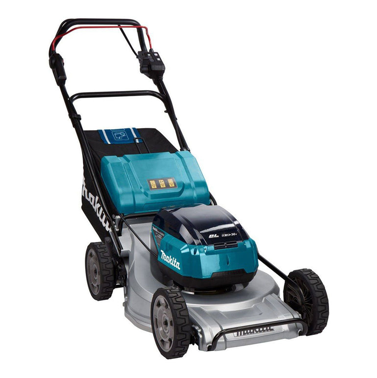 Makita DLM533Z 36V Brushless 530mm Lawn Mower with 2 x 5.0Ah Battery & Charger