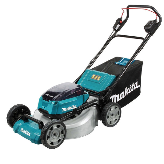 Makita DLM530Z 36V Brushless 530mm Lawn Mower with 2 x 5.0Ah Battery & Charger