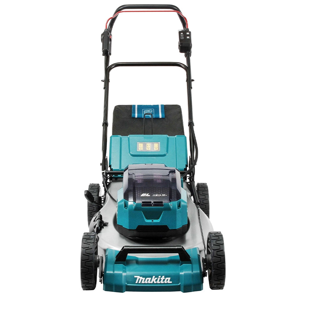 Makita DLM530Z 36V Brushless 530mm Lawn Mower with 2 x 5.0Ah Battery & Charger