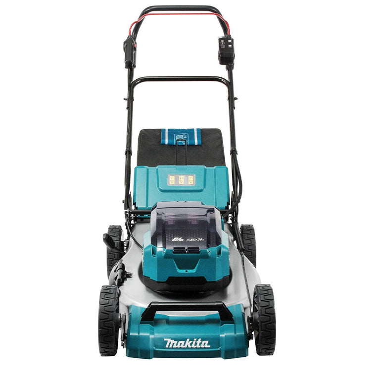 Makita DLM530Z 36V Brushless 530mm Lawn Mower with 2 x 5.0Ah Battery & Charger