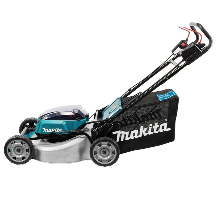 Makita DLM530Z 36V Brushless 530mm Lawn Mower with 2 x 5.0Ah Battery & Charger