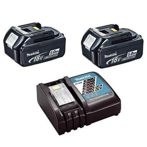 Makita BL1850X2DC18RC 18v LXT Li-ion 5.0AH Twin Battery And Charger