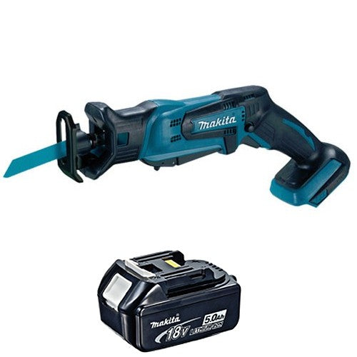 Makita DJR183Z 18V Mini Reciprocating Saw With 1 x 5.0Ah Battery