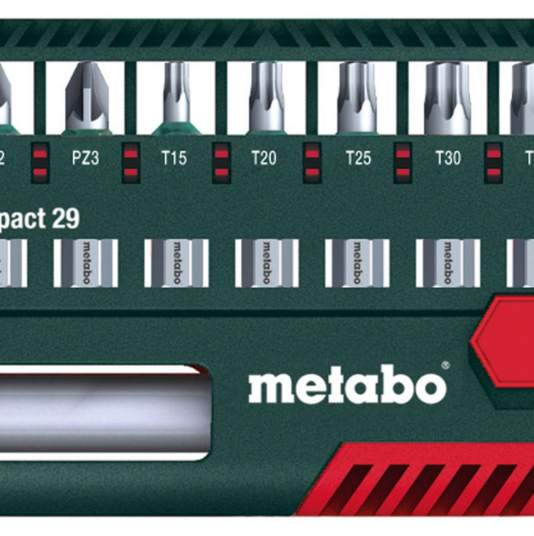 METABO 628849000 X8 PIECE 29MM POZI & TORX IMPACT BIT BOX SET