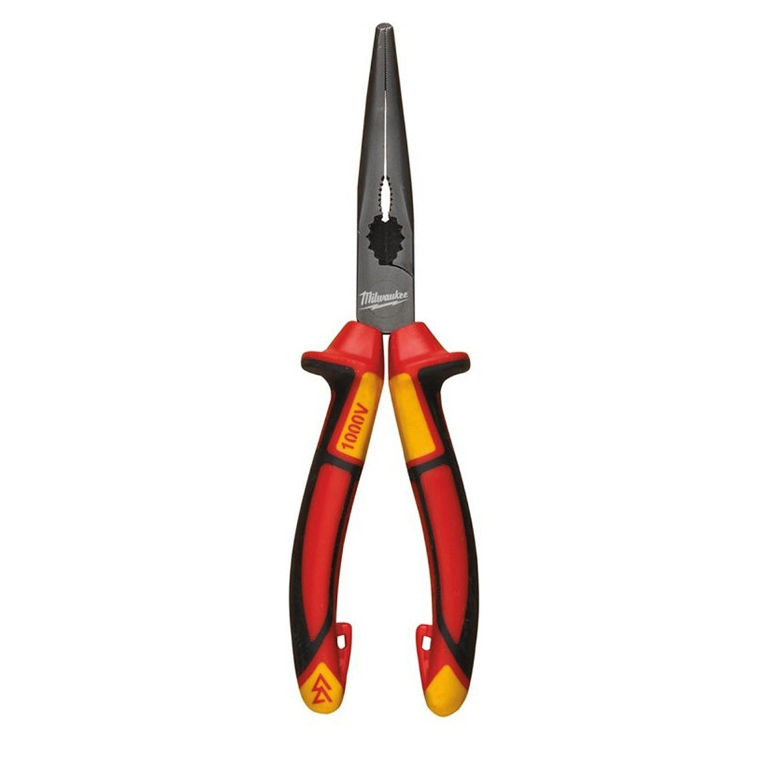 Milwaukee Pliers VDE Long 45 Deg Round Nose 205mm Insulated Electrical 10,000V