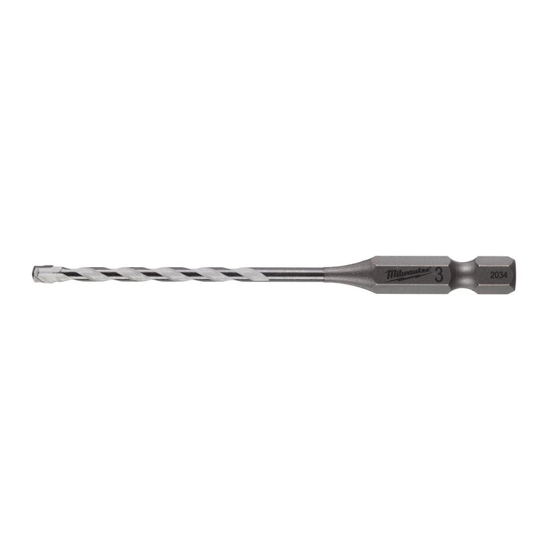 MILWAUKEE SHOCKWAVE MULTI-MATERIAL IMPACT RATED DRILL BIT 3MM X 90MM 4932471091