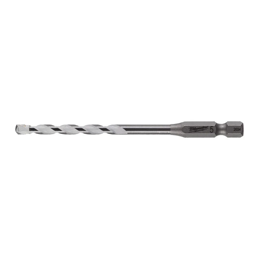 MILWAUKEE SHOCKWAVE MULTI-MATERIAL IMPACT RATED DRILL BIT 5MM X 100MM 4932471093
