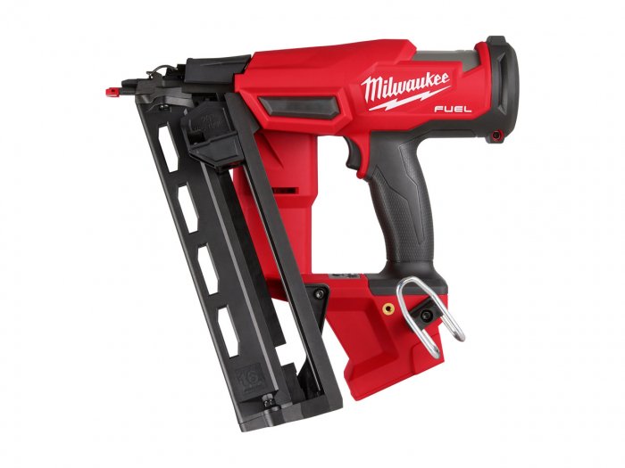 Milwaukee M18FN16GA-0X 18V 16G Angled Finish Nailer with 1 x 5.0Ah Battery Charger & Bag