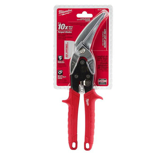 Milwaukee 48224538 Metal Snips Long Cut Offset