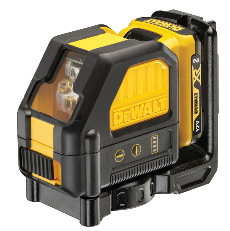 Dewalt DCE088D1R-GB 12V XR Cross Line Red Laser With 1 x 2.0Ah Battery, Charger & Case