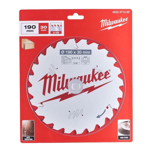 Milwaukee 4932471300 190 x 30 x 1.6 x 24T Circular Saw Blade