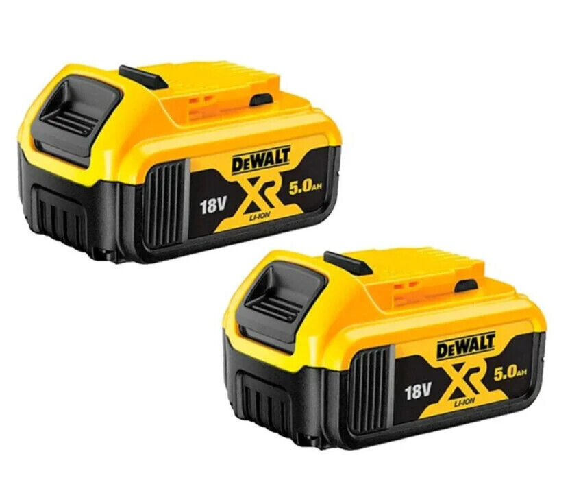 DeWalt Genuine DCB184 XR Lithium-Ion 5.0Ah Battery Twin Pack