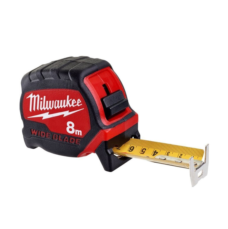 Milwaukee 4932471816 8m Measuring Tape - Red