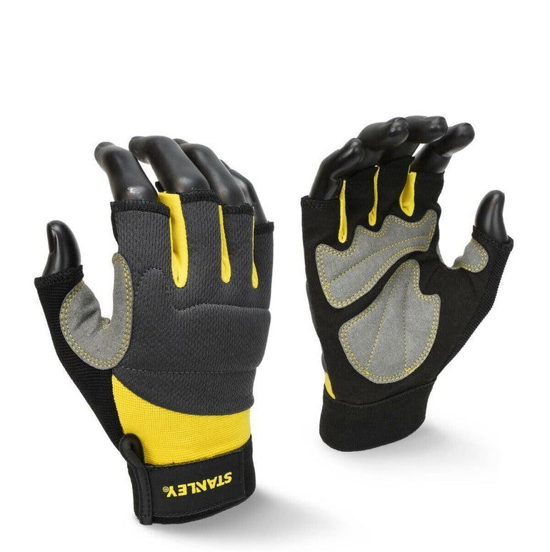 Stanley SY640L EU Fingerless Performance Work Gloves Large Site Breathable