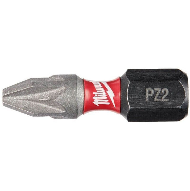 Milwaukee Shockwave Tic Tac Set PZ2 & Metal Bit Holder 26 Pieces 4932479857