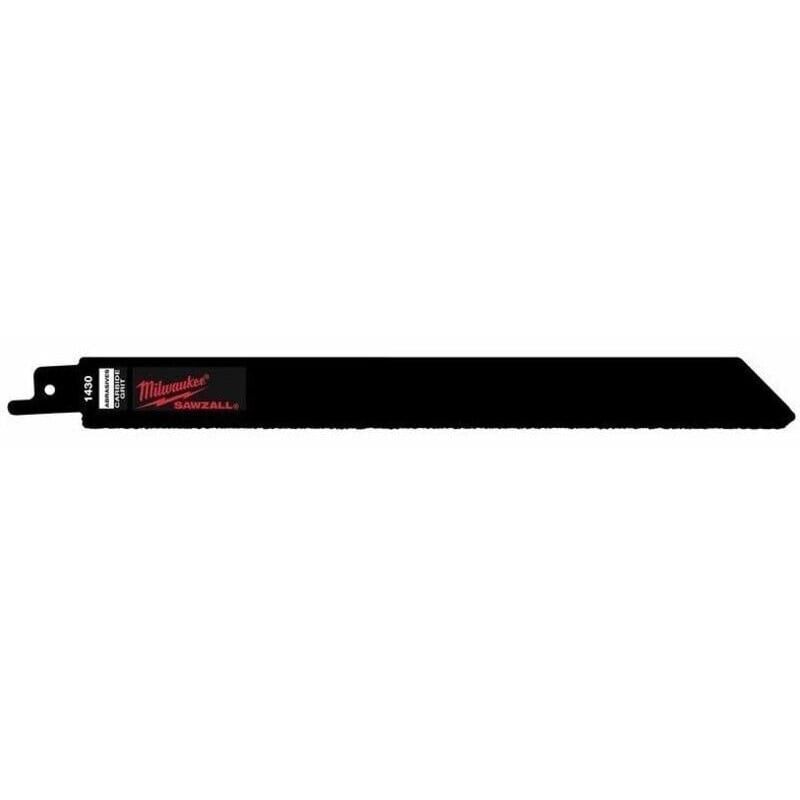 Milwaukee Carbide Grit Recip Blade - Cast Iron / Metal Pipes 48001430 230mm pk3