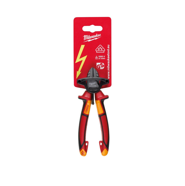 Milwaukee 4932464566 Ergonomic Grip VDE Diagonal Side Wire Cable Cutter 145mm