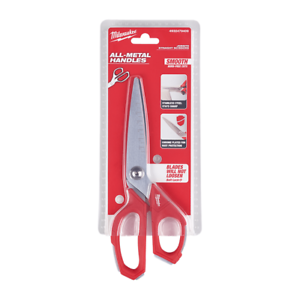 Milwaukee Trade Jobsite Straight Scissors - Heavy Duty Trade Scissors Heavy Duty