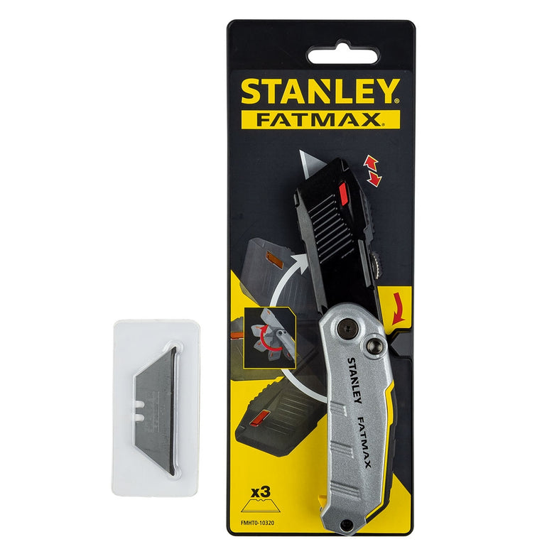 STANLEY FATMAX SPRING ASSISTED FOLDING KNIFE INC X3 BLADES