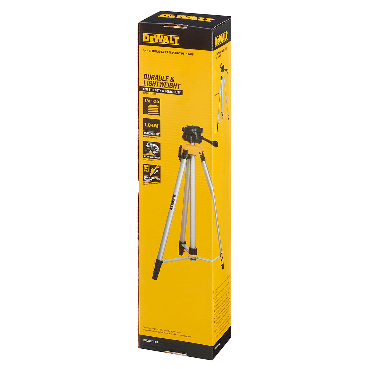 Dewalt DE0881T Extendable Laser Tripod 0.75m-1.84m