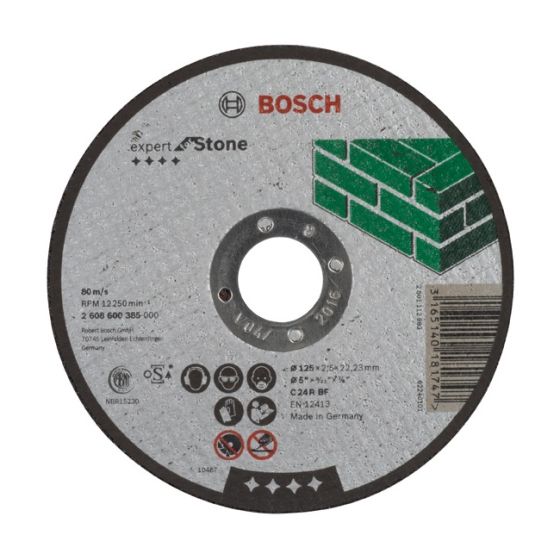 BOSCH STRAIGHT CUTTING DISC EXPERT FOR STONE GRINDING 125MM 2608600385