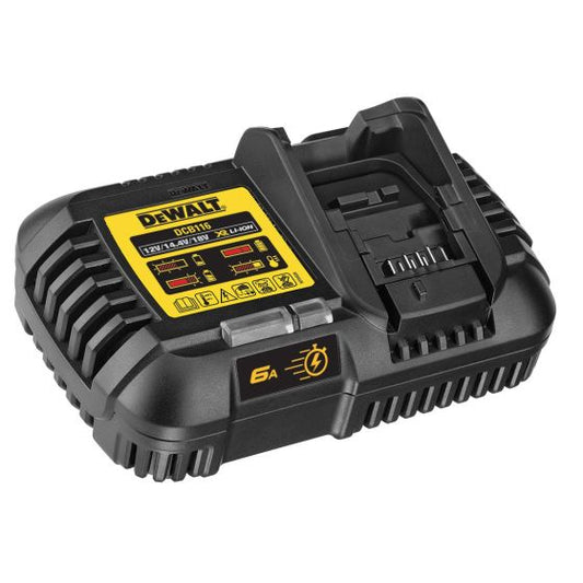 DEWALT DCB116 6A BATTERY CHARGER FOR 10.8V, 18V XR & 54V XR FLEXVOLT LI-ION BATTERIES