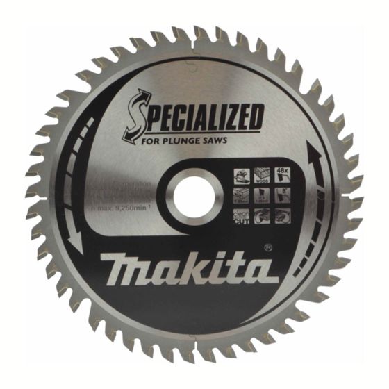 MAKITA B-56708 SPECIALIZED CIRCULAR DSP600 / SP6000 PLUNGE SAW BLADE 165X20X48T