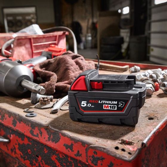 MILWAUKEE M18 B5-CR 18V CHEMICAL RESISTANCE REDLITHIUM 5.0AH LI-ION BATTERY